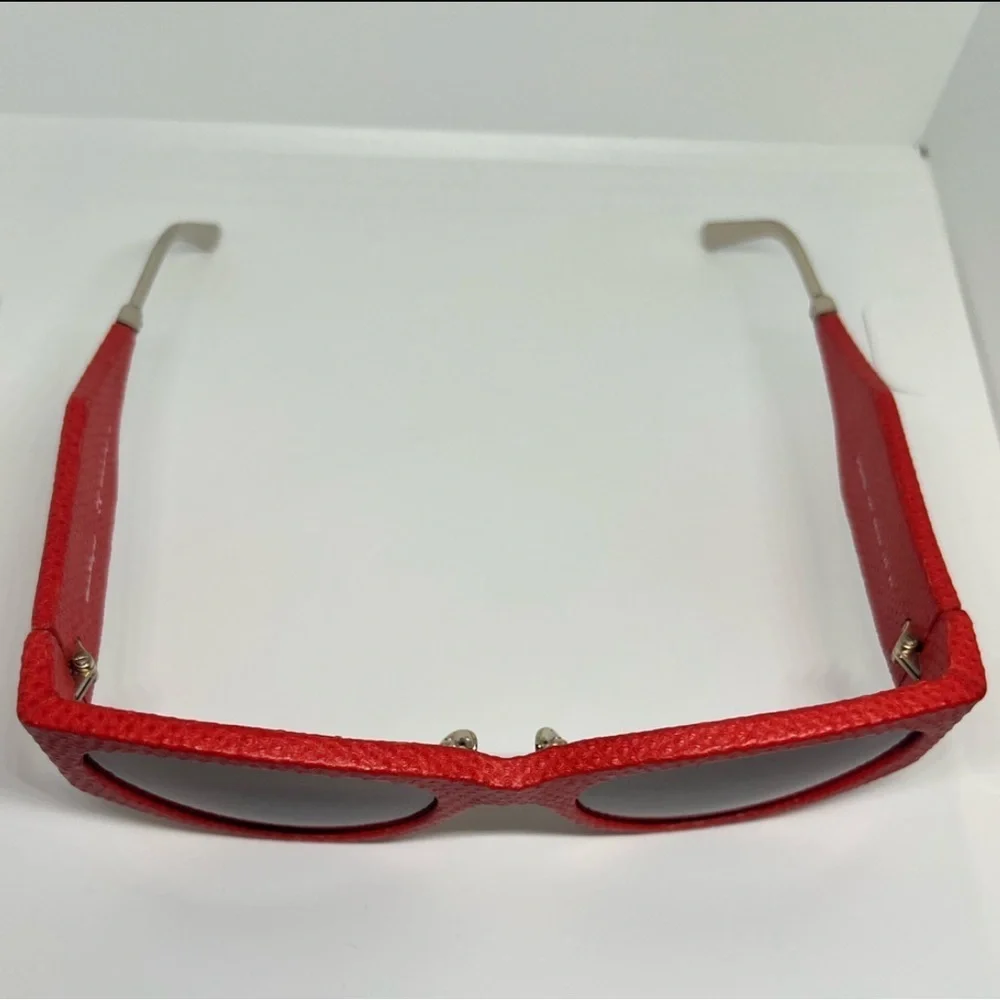 Ferragamo Leather Oversized‎ Sunglasses OS